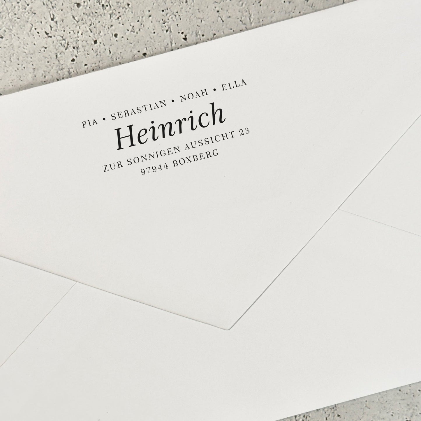 Adressstempel "Boxberg" - IN LOVE WITH PAPER