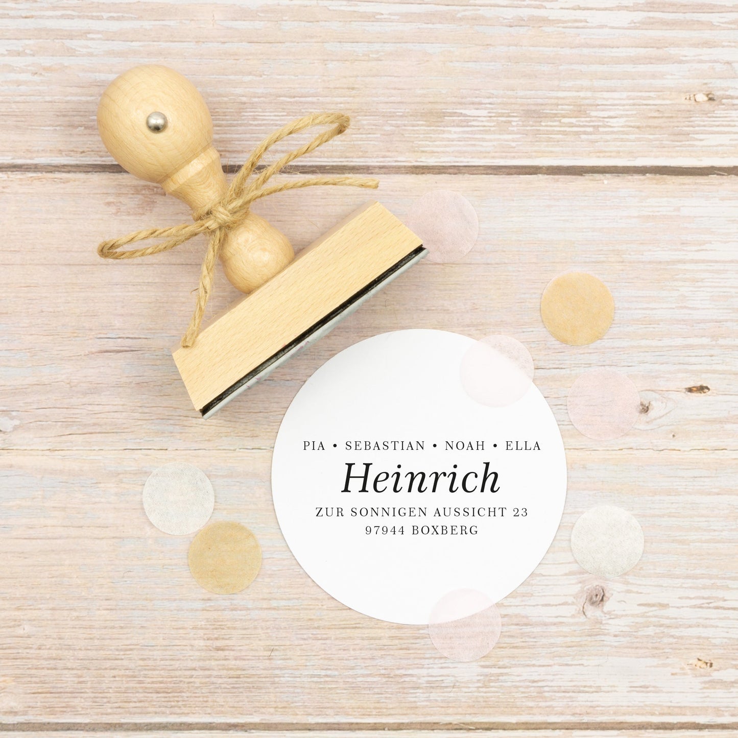 Adressstempel "Boxberg" - IN LOVE WITH PAPER