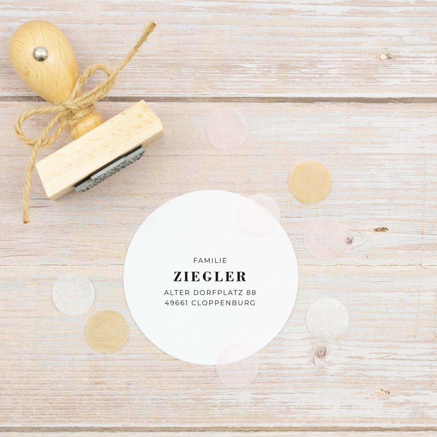 Adressstempel "Cloppenburg - IN LOVE WITH PAPER