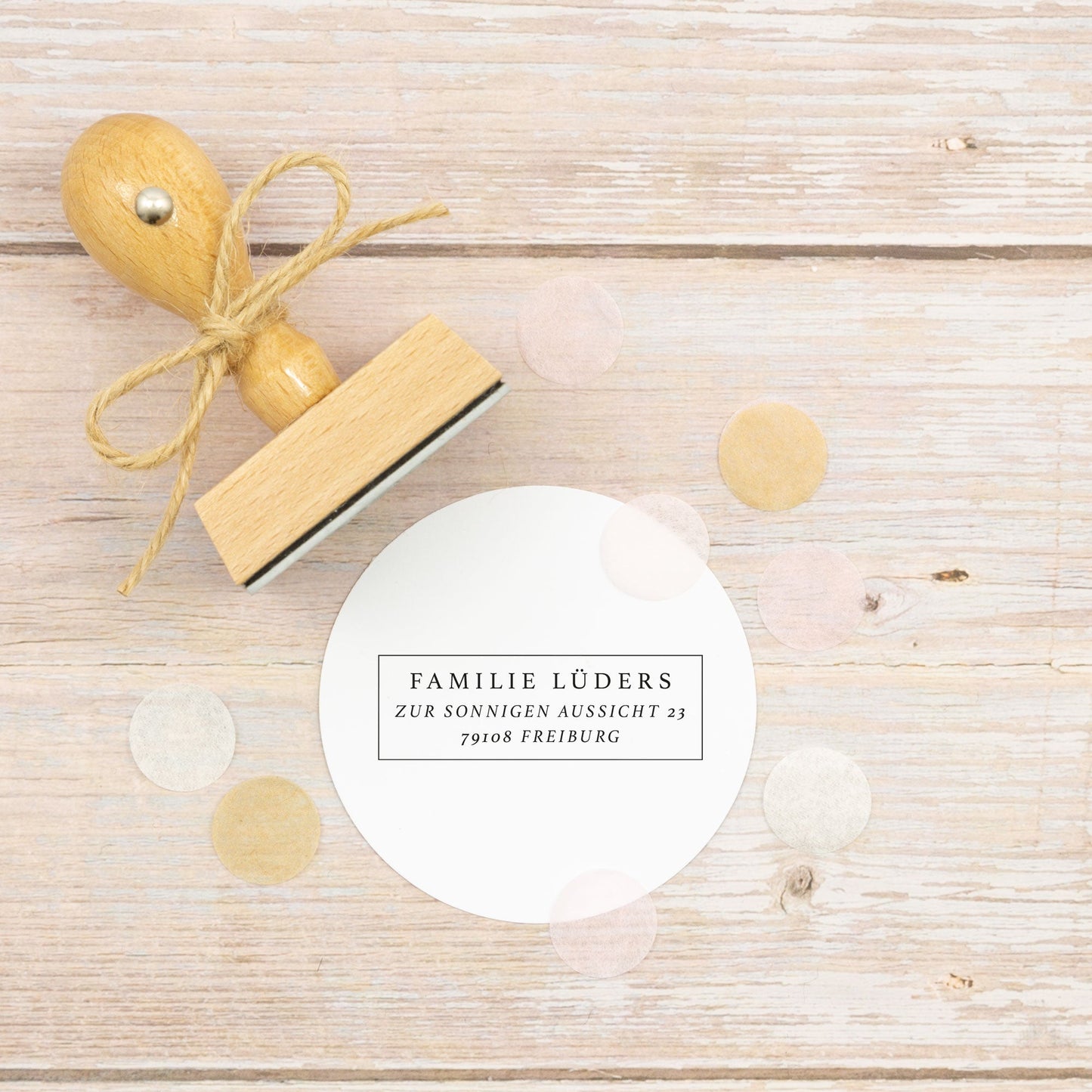 Adressstempel "Freiburg" - IN LOVE WITH PAPER