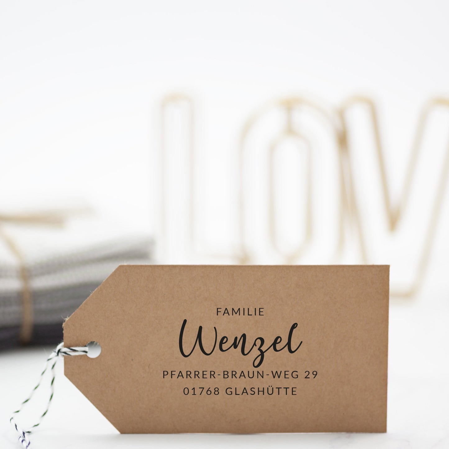 Adressstempel "Glashütte" - IN LOVE WITH PAPER