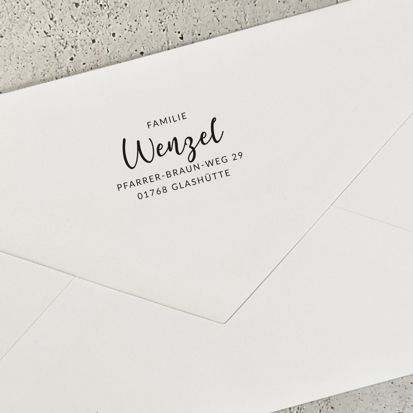 Adressstempel "Glashütte" - IN LOVE WITH PAPER