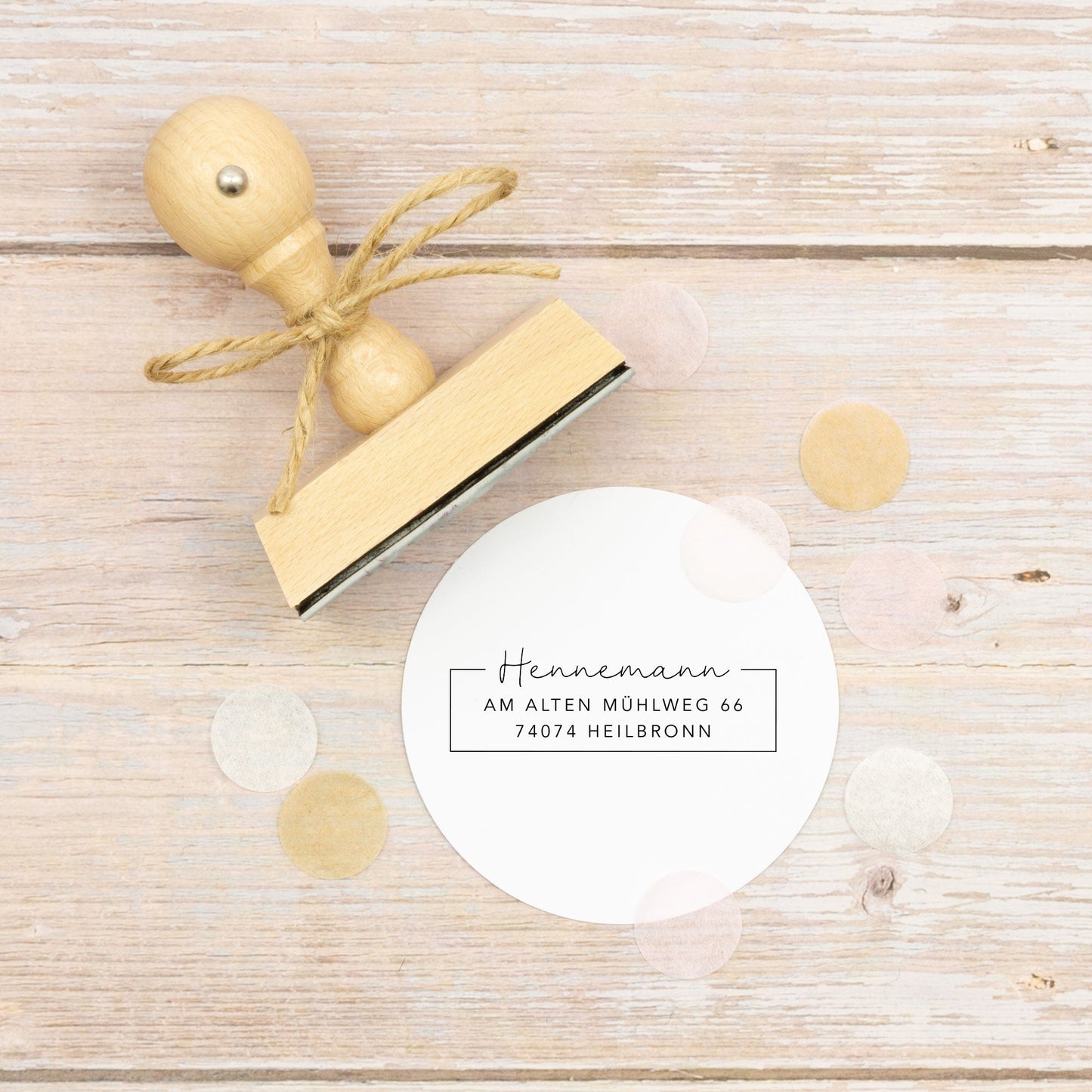 Adressstempel "Heilbronn" - IN LOVE WITH PAPER