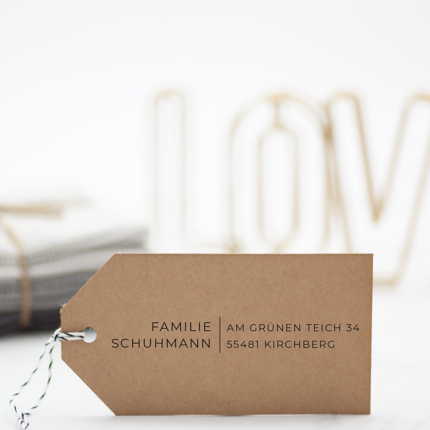 Adressstempel "Kirchberg" - IN LOVE WITH PAPER