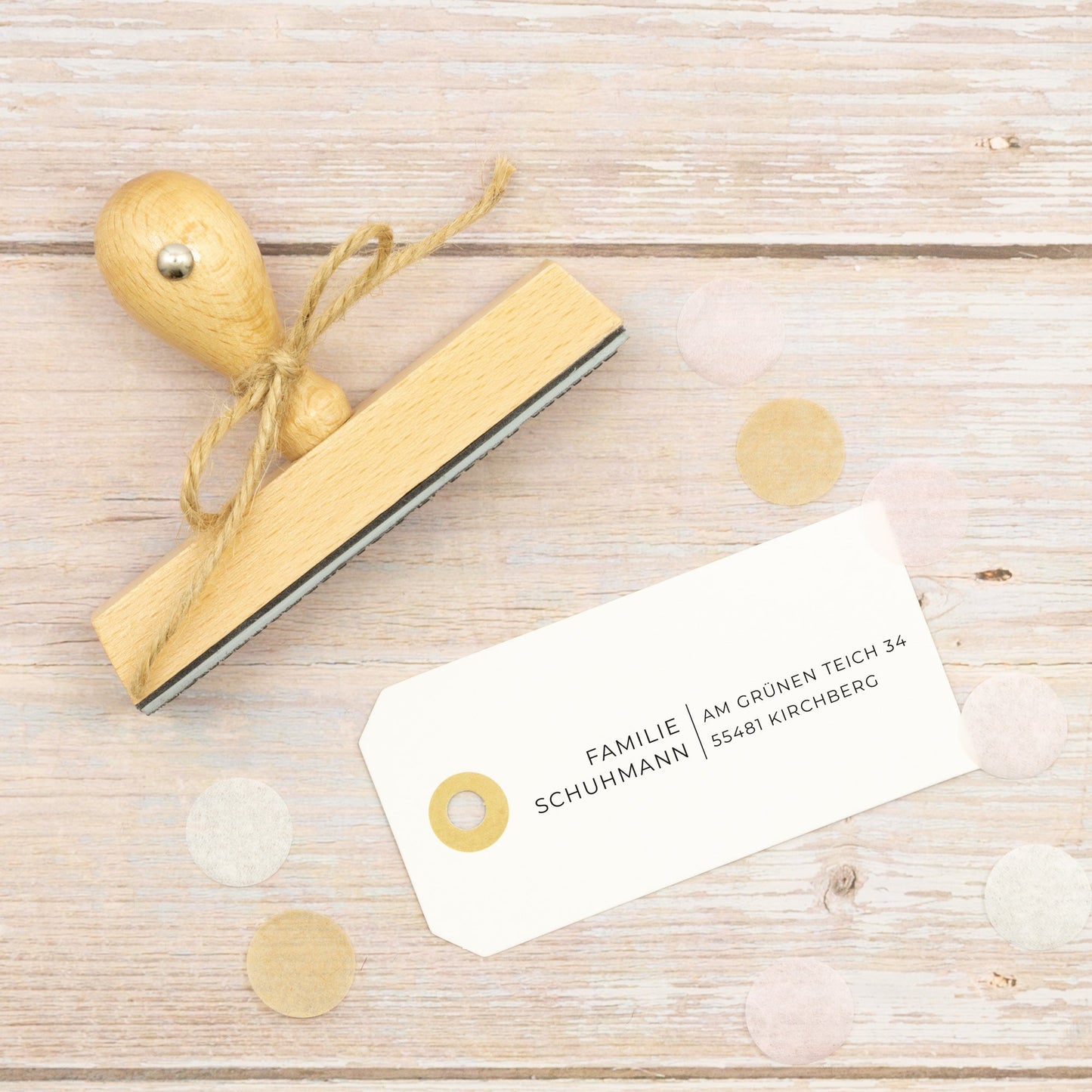 Adressstempel "Kirchberg" - IN LOVE WITH PAPER