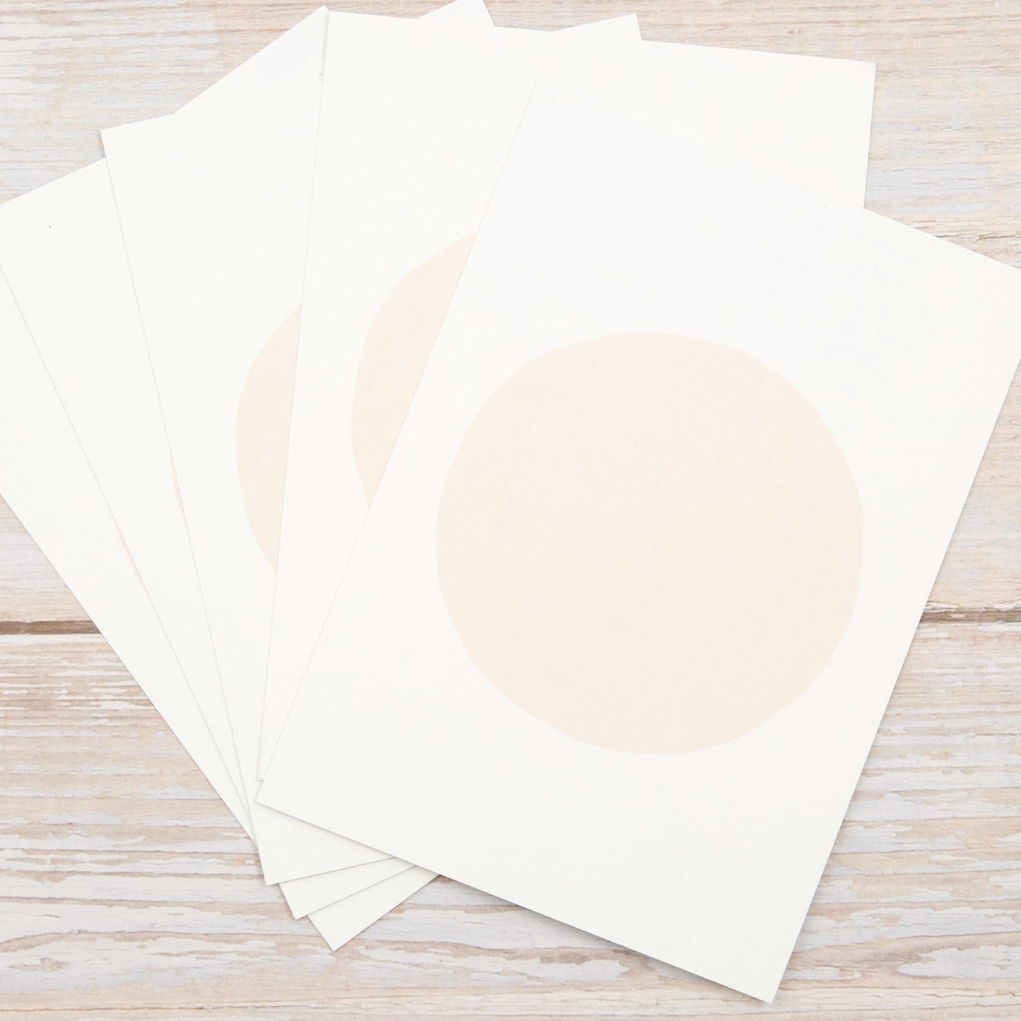 Blankokarten - Set "Dot" zum Selbstbestempeln (Apricot) - IN LOVE WITH PAPER