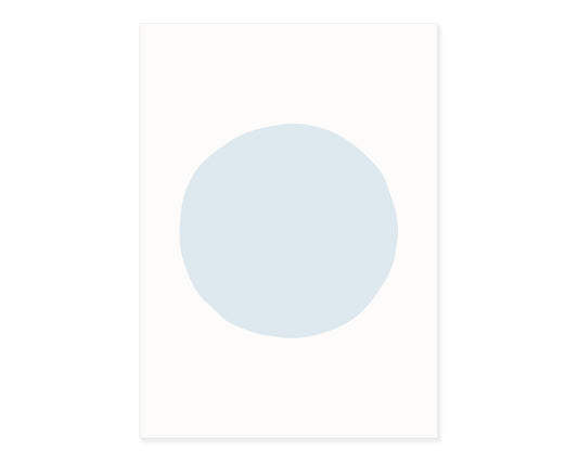 Blankokarten-Set "Dot" zum Selbstbestempeln (Hellblau)