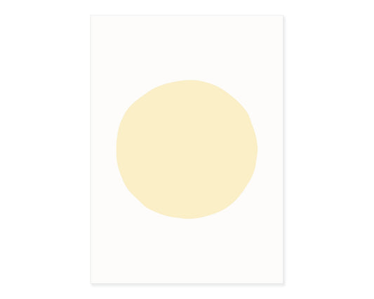 Blankokarten-Set "Dot" zum Selbstbestempeln (Pastellgelb)