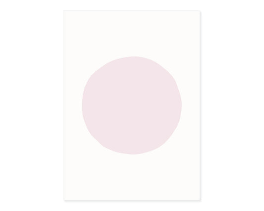 Blankokarten-Set "Dot" zum Selbstbestempeln (Pastelrosa)