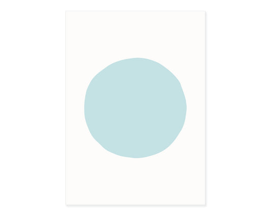 Blankokarten-Set "Dot" zum Selbstbestempeln (Türkis)