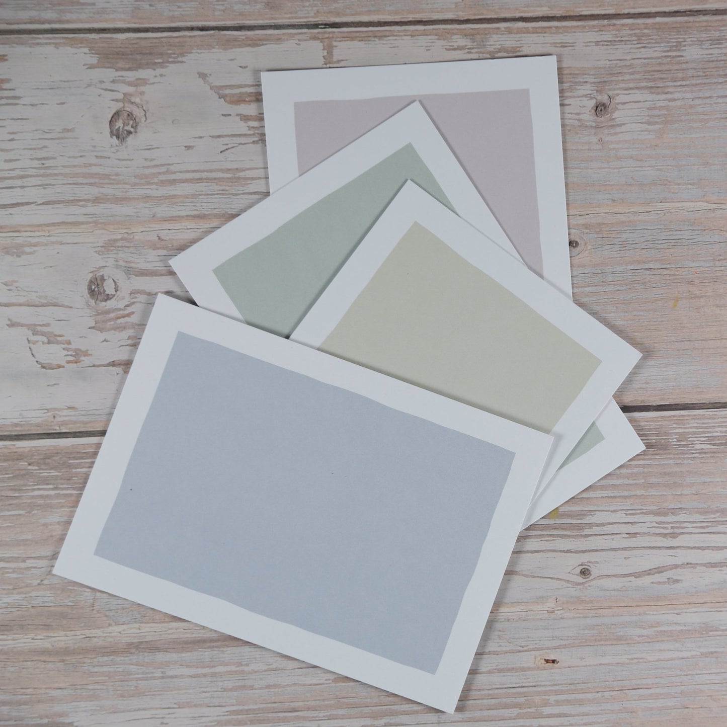 Blankokarten - Set "Frame" zum Selbstbestempeln (gemischt) - IN LOVE WITH PAPER