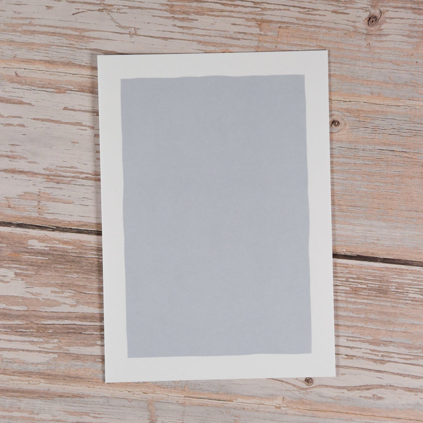 Blankokarten - Set "Frame" zum Selbstbestempeln (Graublau) - IN LOVE WITH PAPER