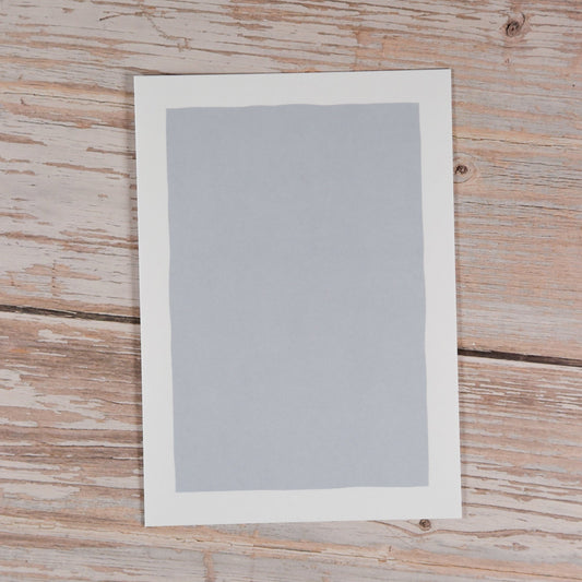 Blankokarten-Set "Frame" zum Selbstbestempeln (Graublau)