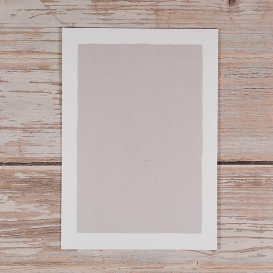 Blankokarten-Set "Frame" zum Selbstbestempeln (Graurosé)