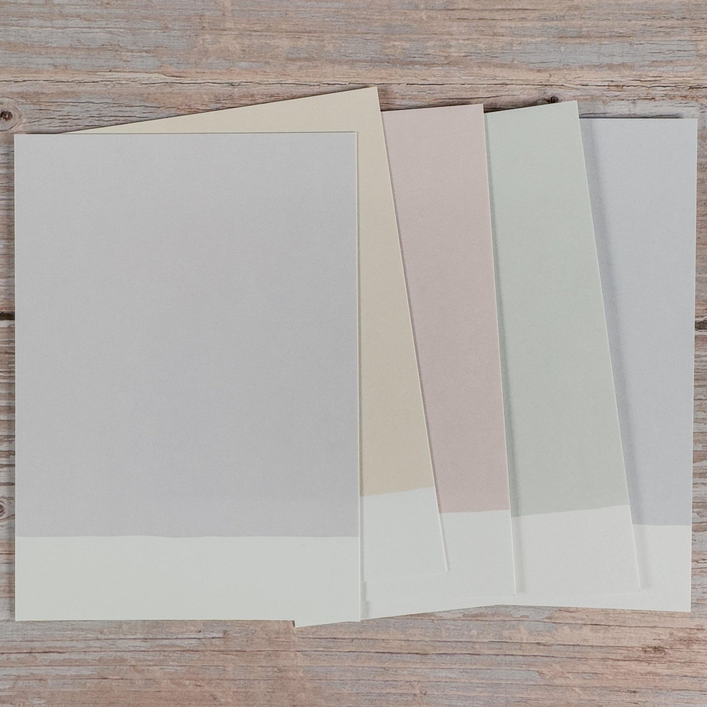 Blankokarten - Set zum Selbstbestempeln Farbsortiert - IN LOVE WITH PAPER