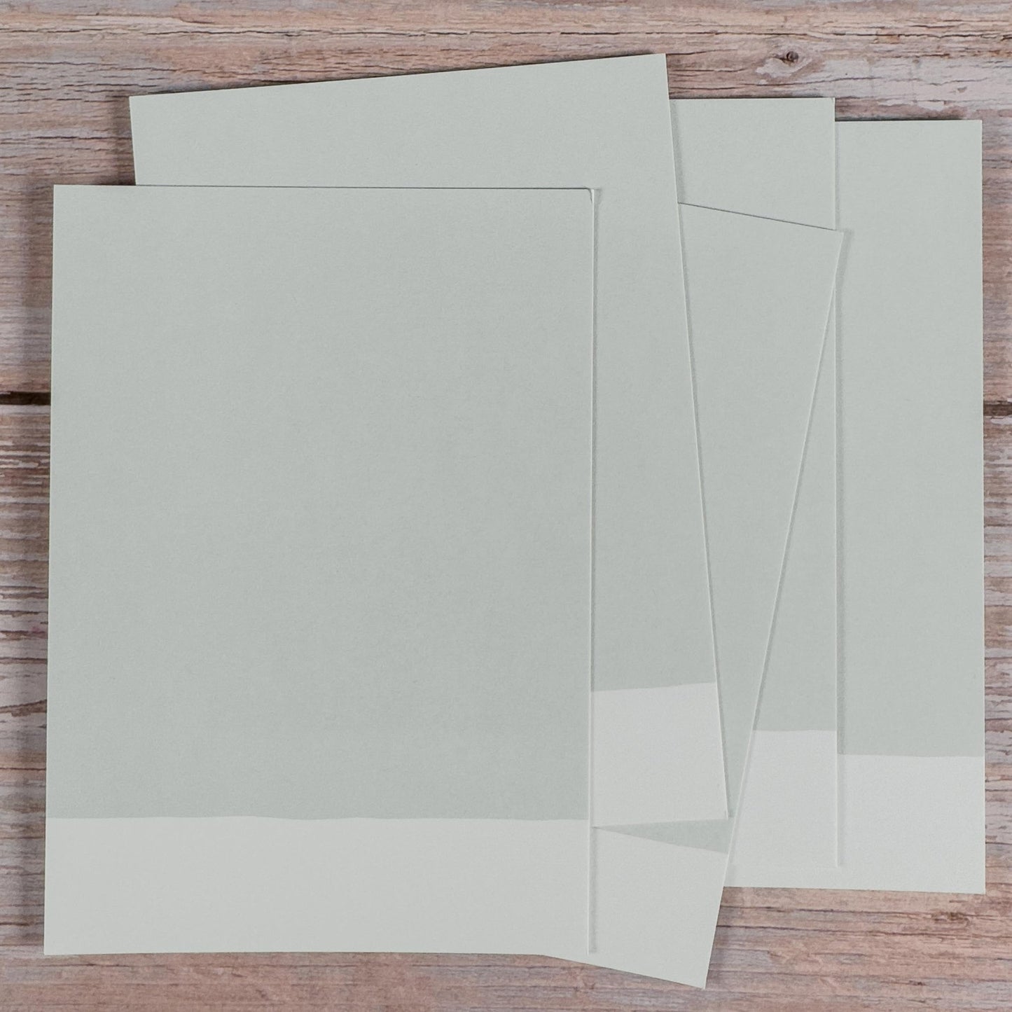 Blankokarten - Set zum Selbstbestempeln Graugrün - IN LOVE WITH PAPER