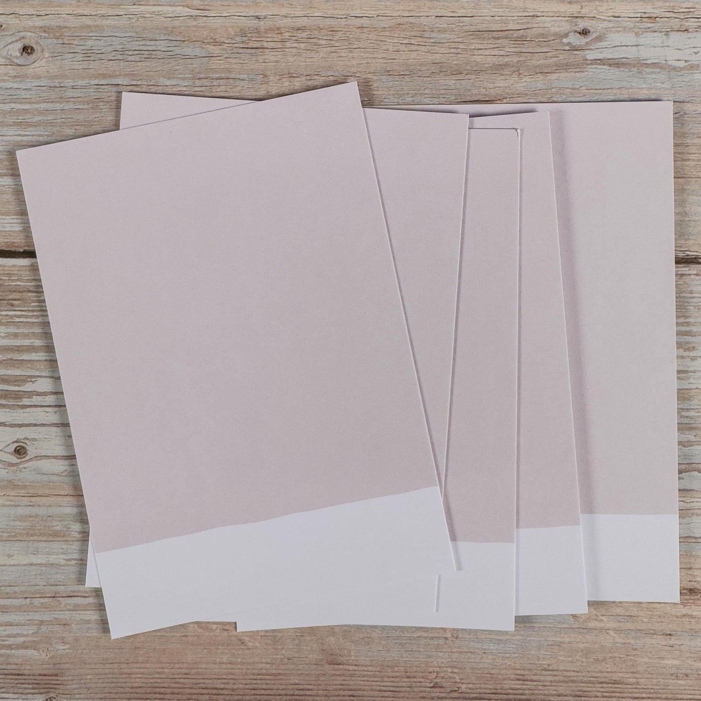 Blankokarten - Set zum Selbstbestempeln Graurosé - IN LOVE WITH PAPER