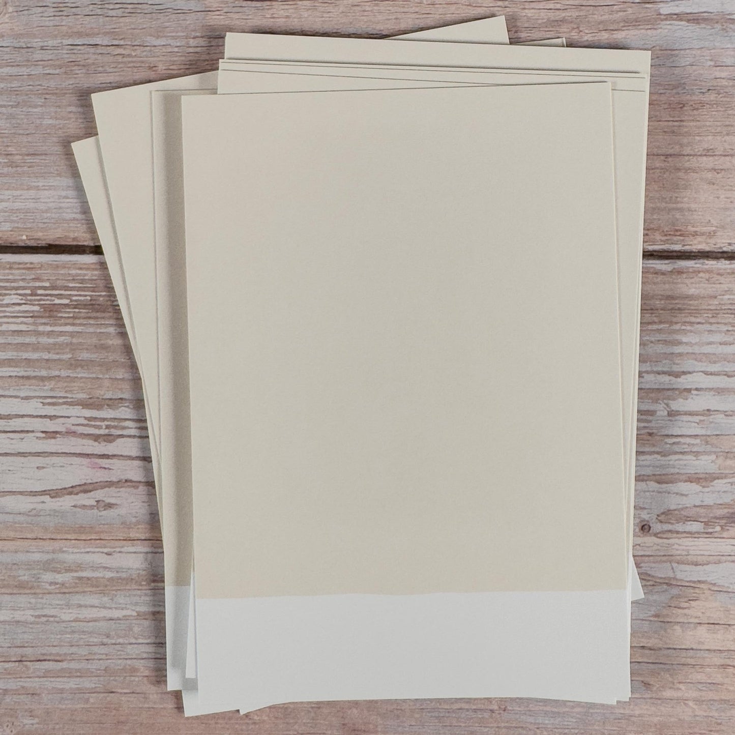 Blankokarten - Set zum Selbstbestempeln Sandbeige - IN LOVE WITH PAPER
