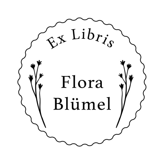 Buchprägestempel „Blumensiegel" - IN LOVE WITH PAPER