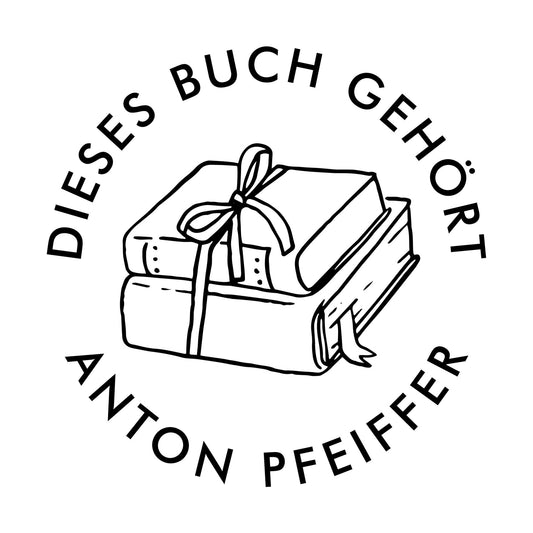 Buchprägestempel "Buchverliebt" - IN LOVE WITH PAPER