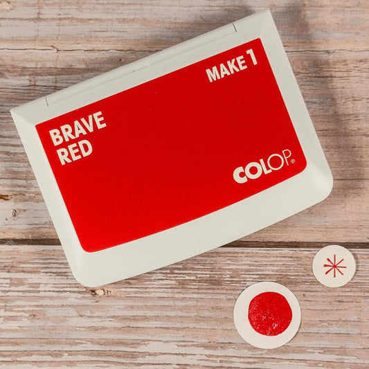 COLOP MAKE 1 "Brave Red" (knallrot) - IN LOVE WITH PAPER