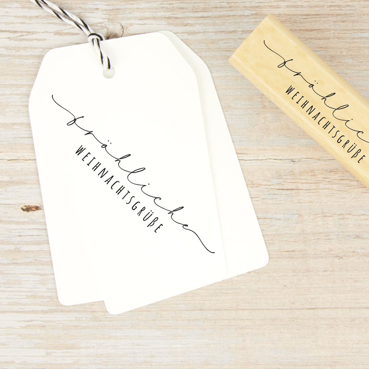 Filigraner Stempel "Fröhliche Weihnachtsgrüße" - IN LOVE WITH PAPER