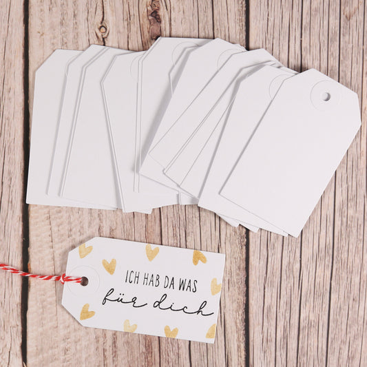 Geschenkanhänger weiß (20 Stück)