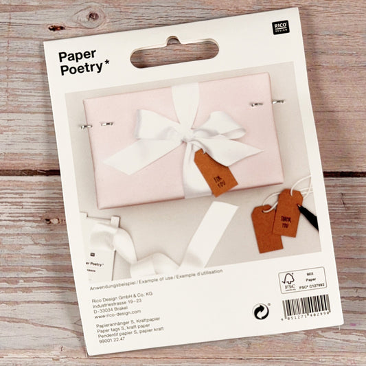 Geschenkanhänger Kraftpapier (24 Stück)