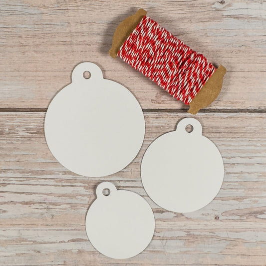 Geschenkanhänger Weihnachtskugeln (30 Stück)