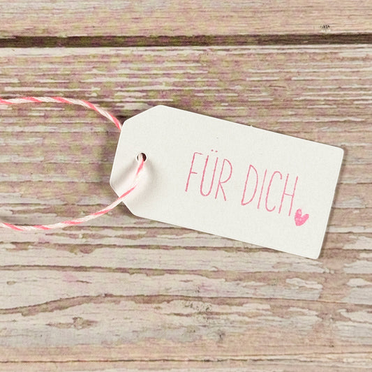 Geschenkanhänger weiß (24 Stück)