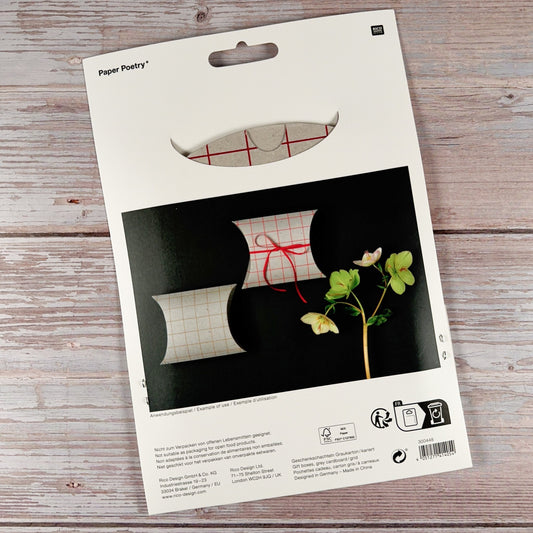 Geschenkschachtel kariert (4 Stück)