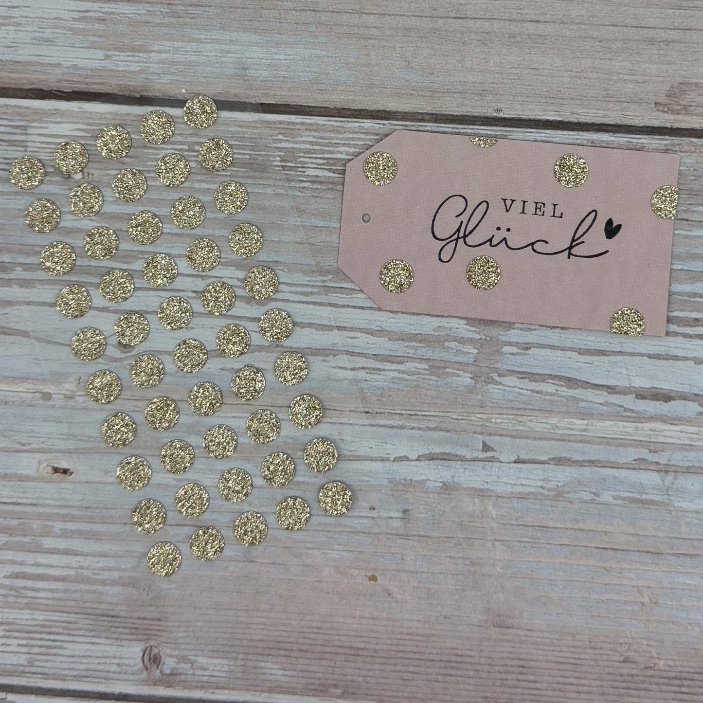 Goldene Glitzer - Punkte (Sticker) - IN LOVE WITH PAPER