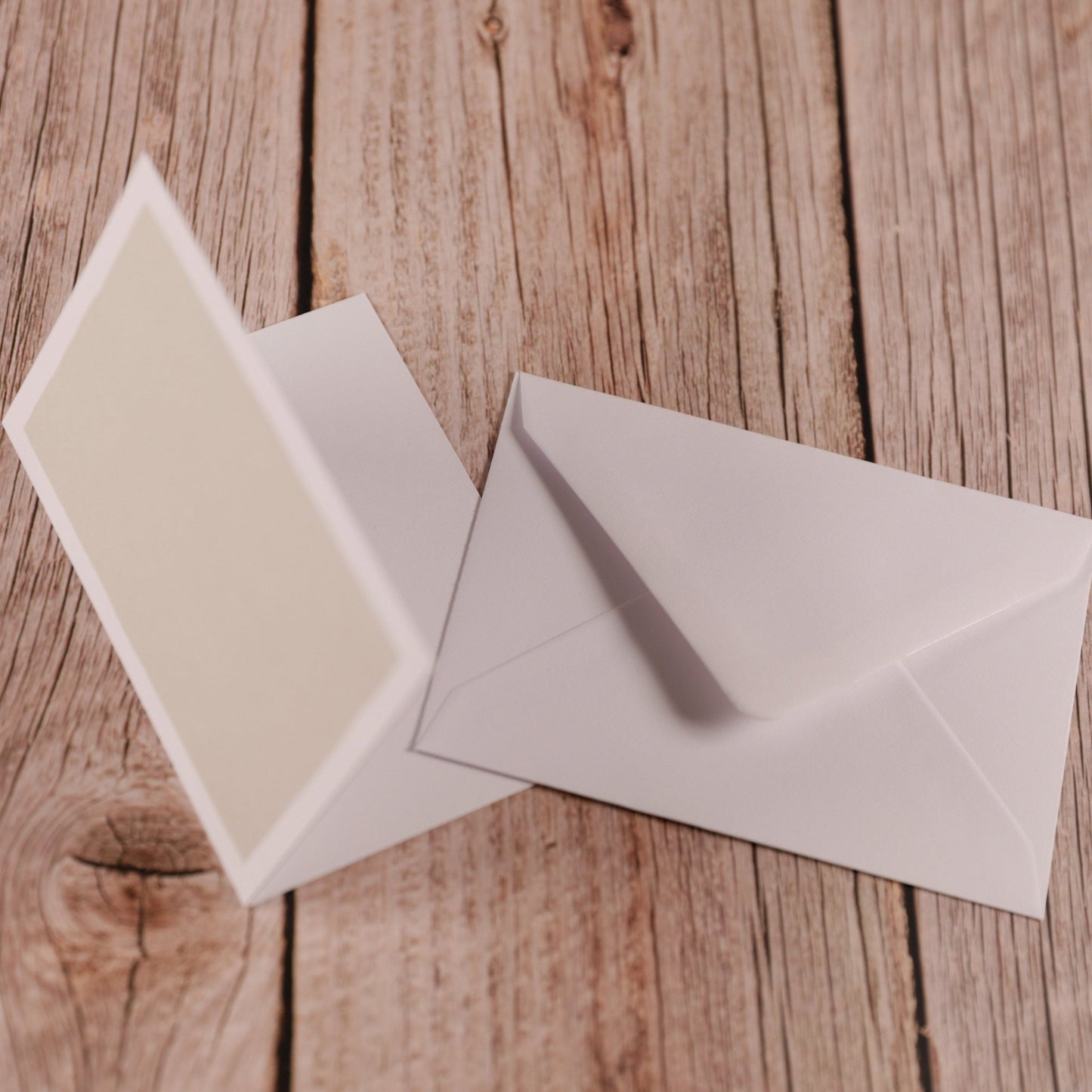 Klappkarten - Set "Frame" zum Selbstbestempeln (Sandbeige) - A7 - IN LOVE WITH PAPER