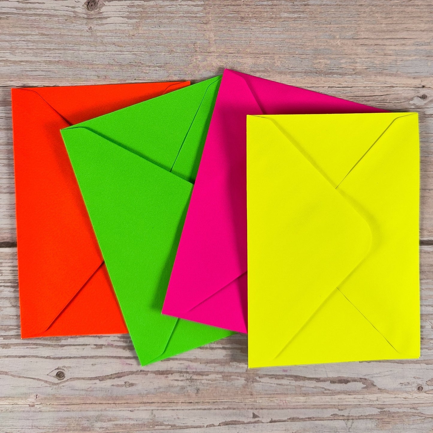 Klappkarten - Set Neon - Mix DIN A7 (24teilig) - IN LOVE WITH PAPER