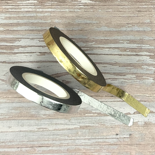 Masking-Tape Gold & Silber (schmal)