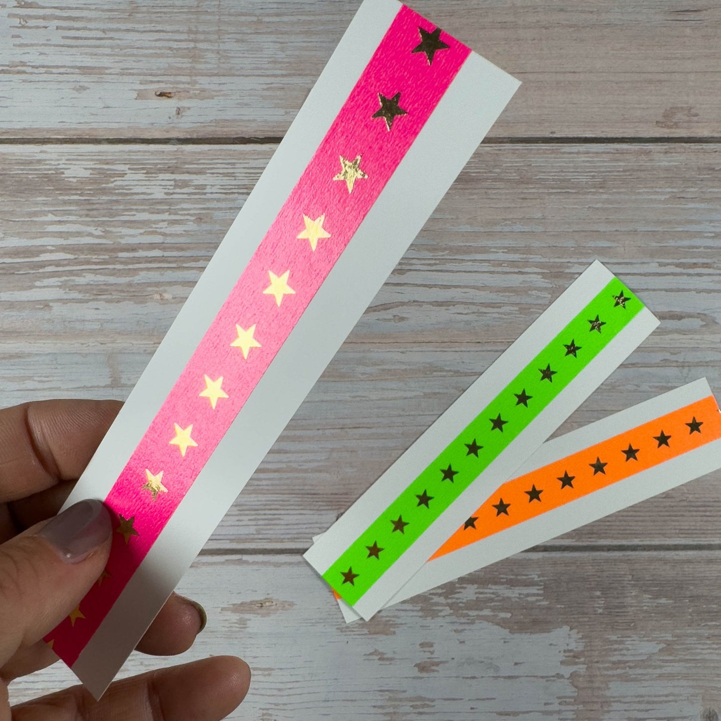 Masking - Tape Neon - Sterne 4er Set - IN LOVE WITH PAPER