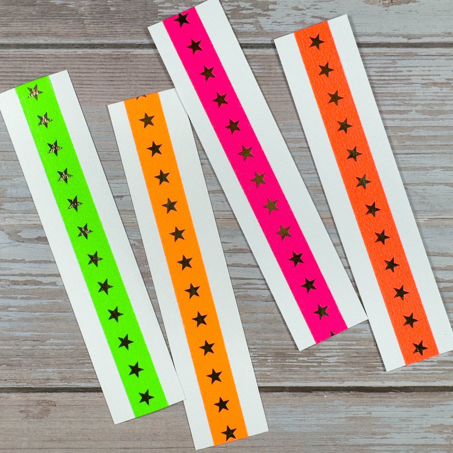 Masking - Tape Neon - Sterne 4er Set - IN LOVE WITH PAPER
