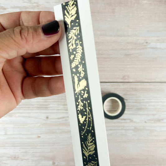 Masking-Tape Nostalgic Christmas (schwarz/gold)