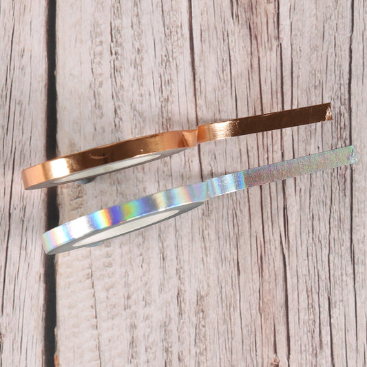 Masking-Tape Roségold & Silber (schmal)