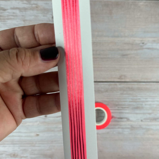 Masking-Tape Streifen (neonpink/rotmetallic)