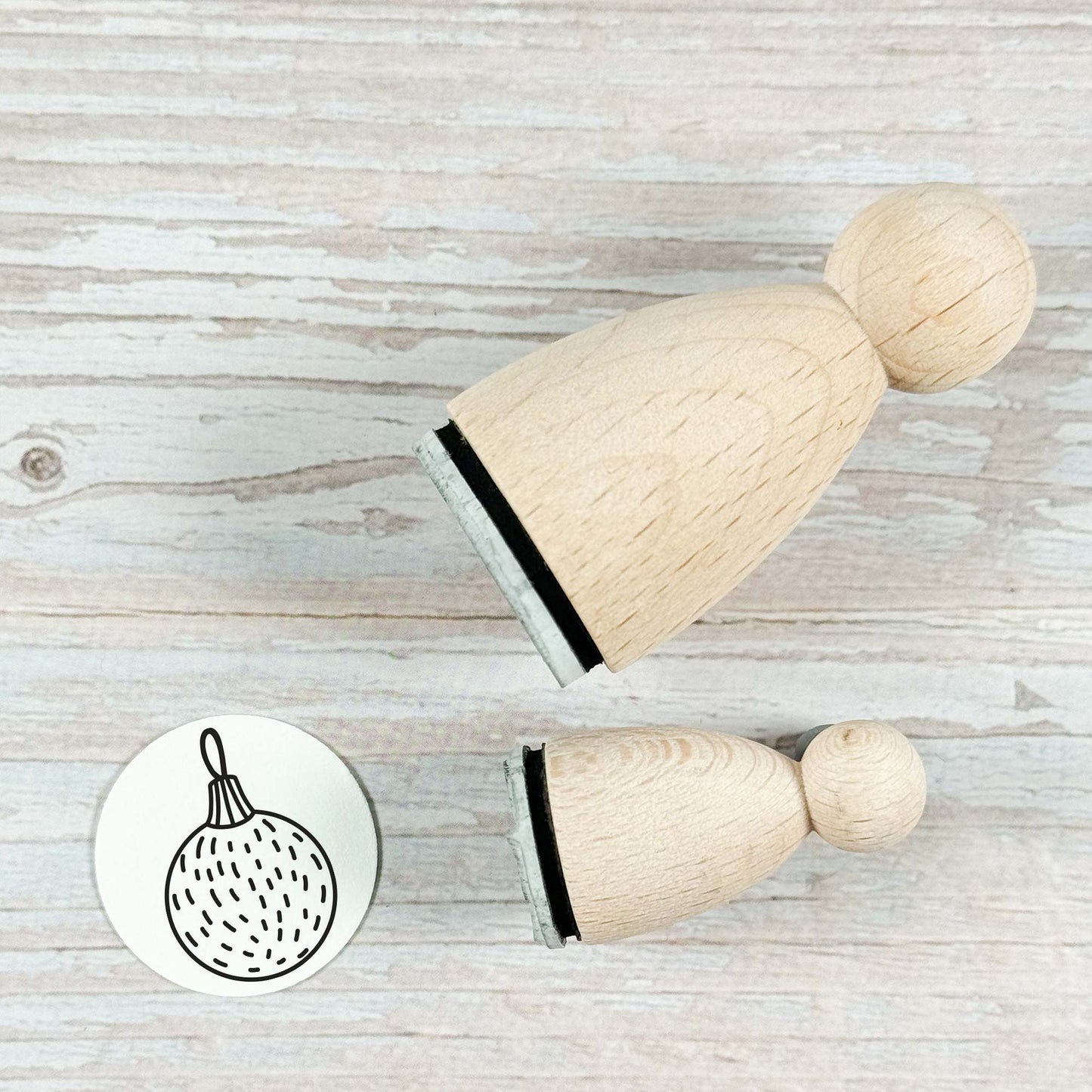 Maxi Ministempel "Christbaumkugel mit Pünktchen" - IN LOVE WITH PAPER