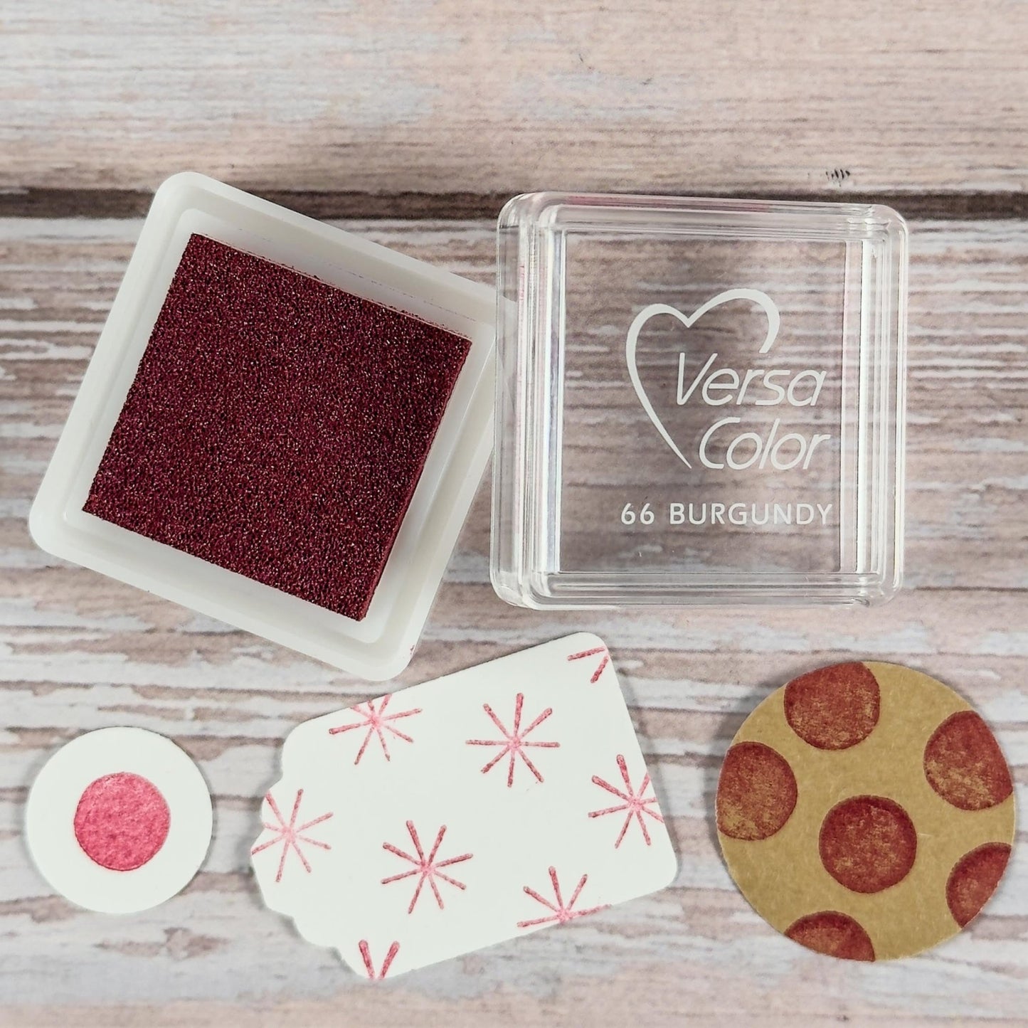 Mini - Stempelkissen Dunkelrot - VersaColor Burgundy - IN LOVE WITH PAPER