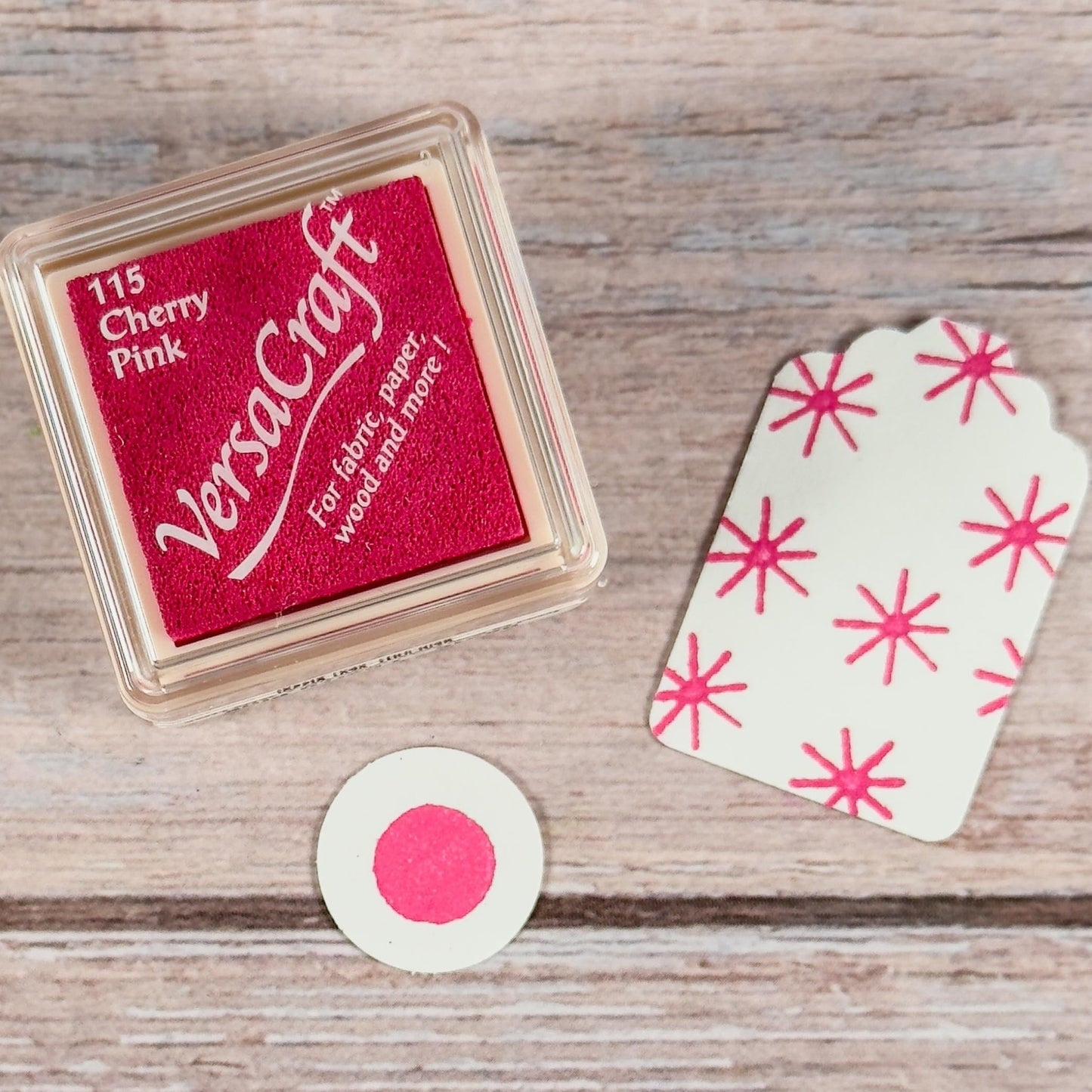 Mini - Stempelkissen Pink - VersaCraft Cherry Pink - IN LOVE WITH PAPER