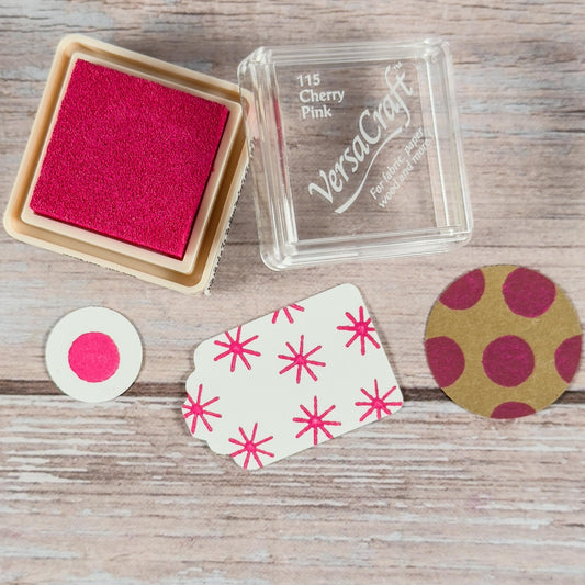 Mini-Stempelkissen Pink - VersaCraft Cherry Pink