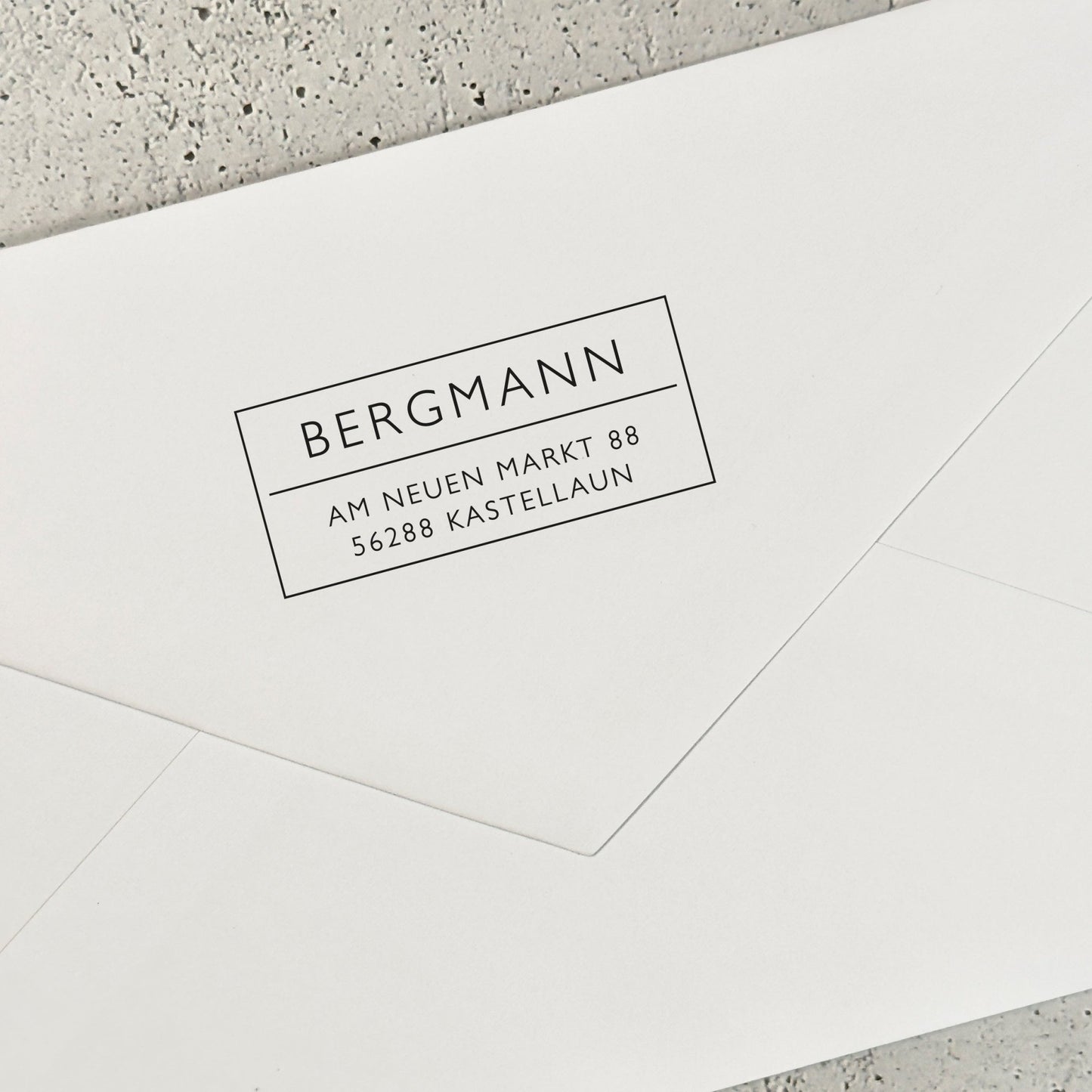 Moderner Adressstempel "Kastellaun" - IN LOVE WITH PAPER