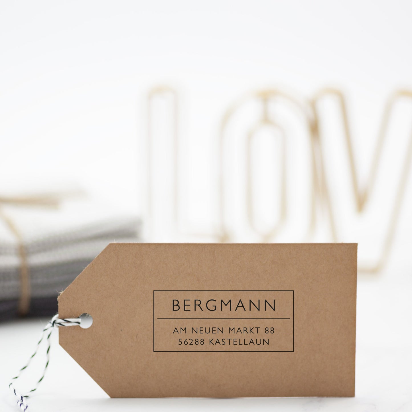 Moderner Adressstempel "Kastellaun" - IN LOVE WITH PAPER