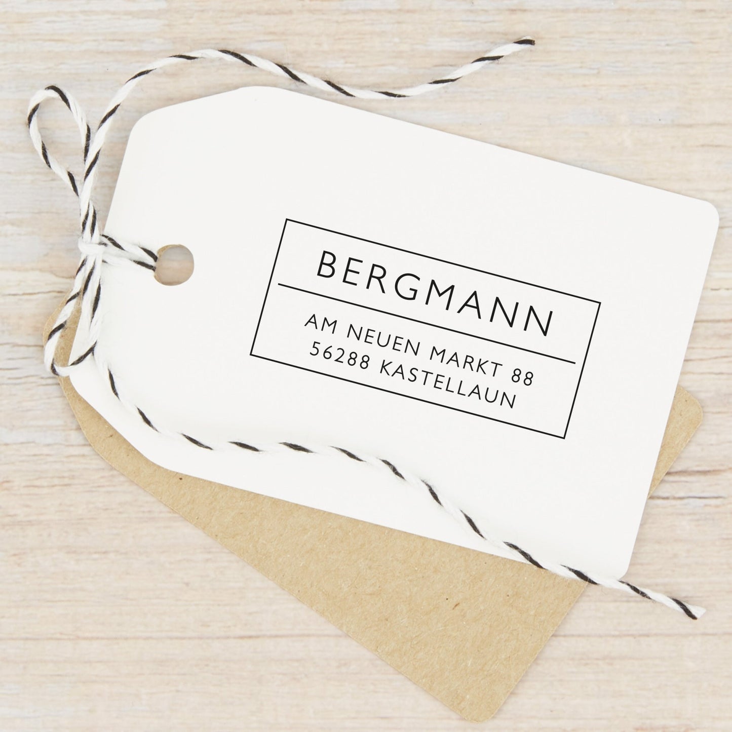 Moderner Adressstempel "Kastellaun" - IN LOVE WITH PAPER
