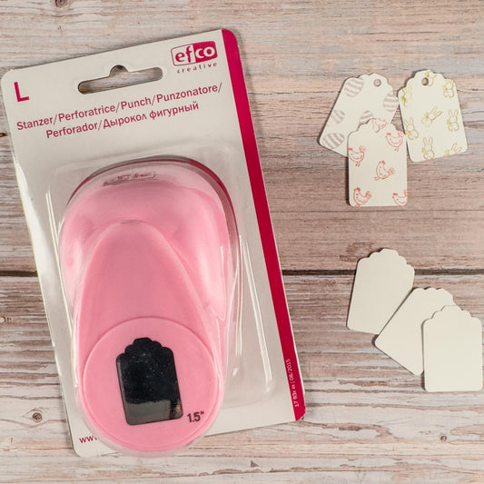 Motivstanzer "Etikett" (Größe: L)