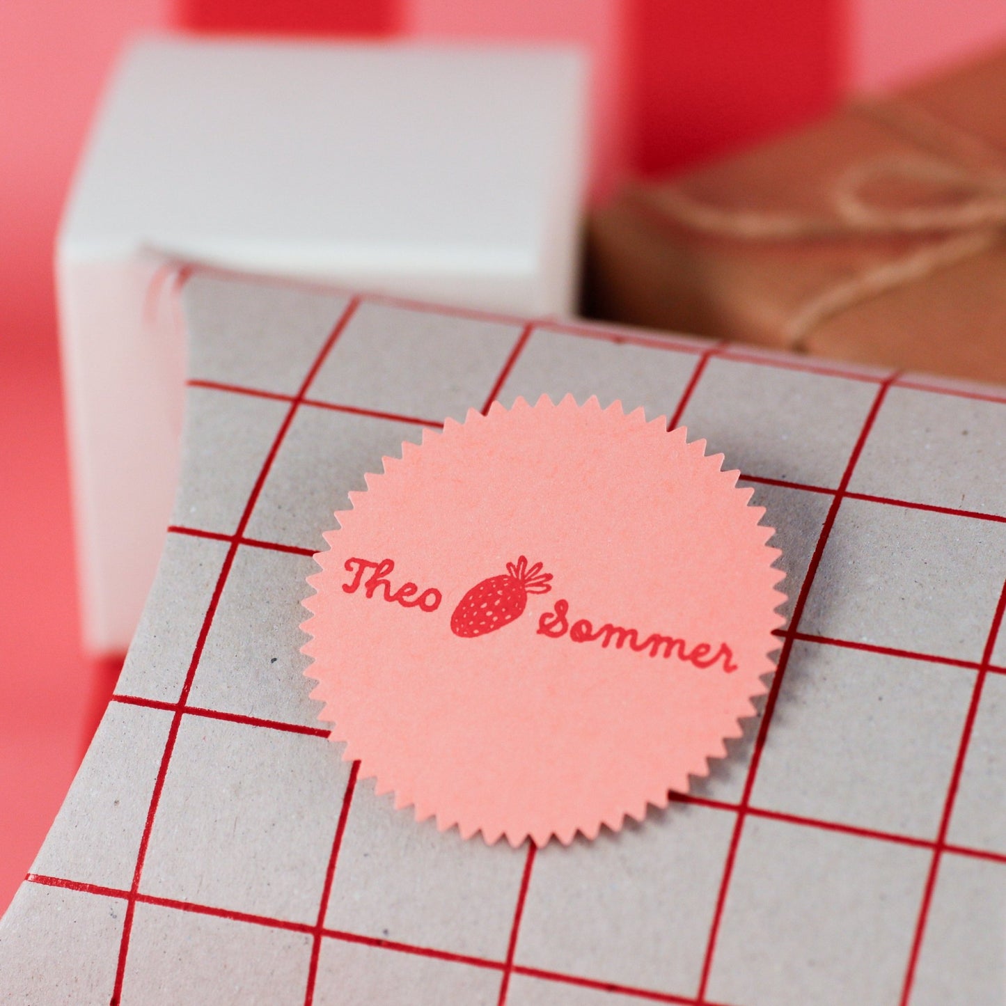 Namensstempel "Erdbeere" - IN LOVE WITH PAPER
