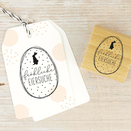 Osterstempel "fröhliche Eiersuche"